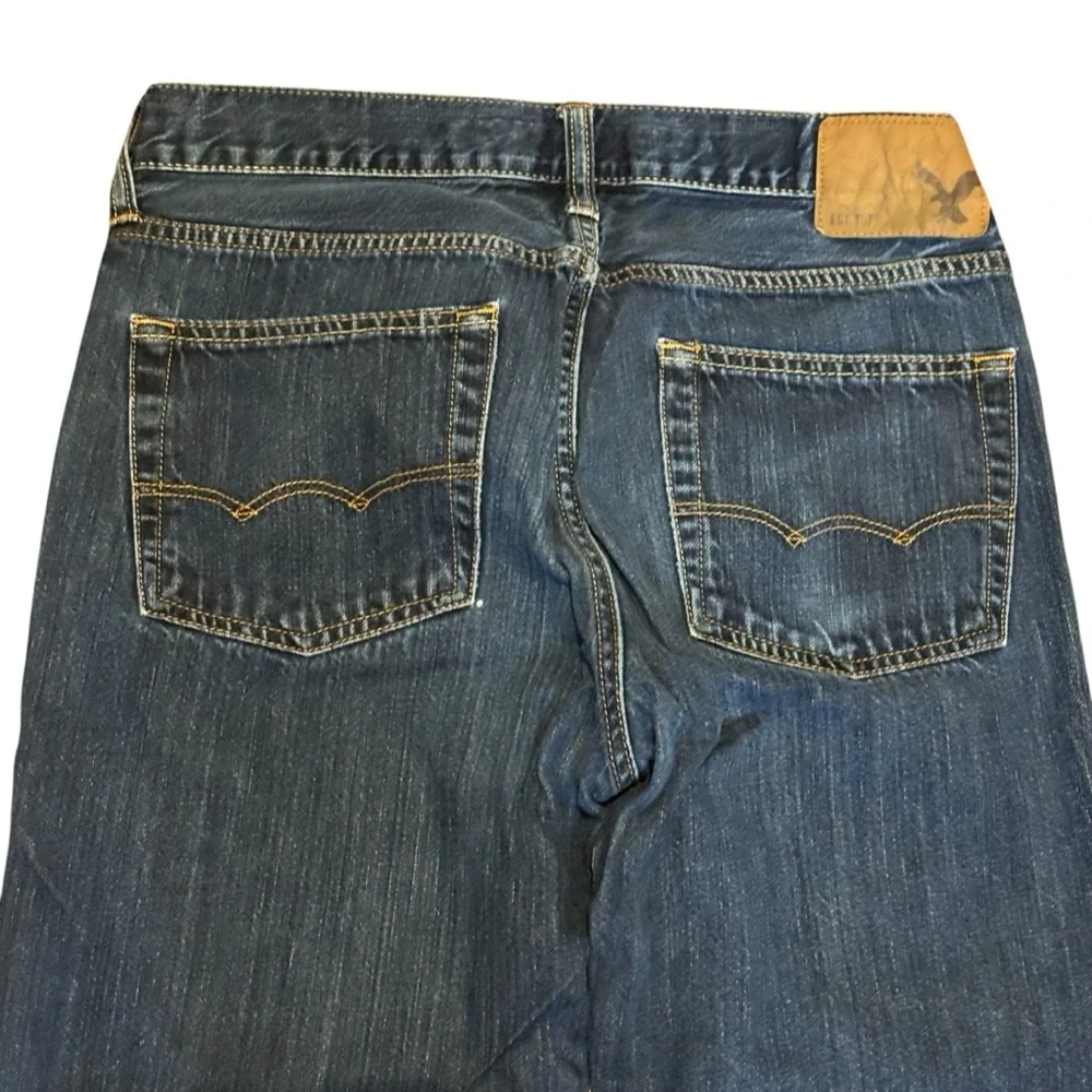 American Eagle Outfitters Jeans 32” x 32” Dark Blue Denim Relaxed 100% Cotton